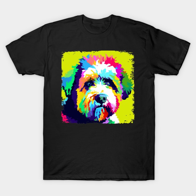 Portuguese Water Dog Pop Art - Dog Lover Gifts T-Shirt by PawPopArt